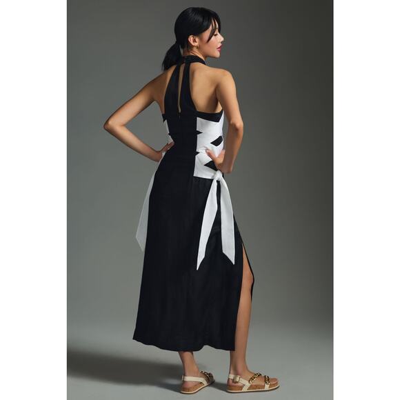 NWT Anthropologie Maeve Lace-Up Crewneck Dress - Size 6 - Picture 5 of 7